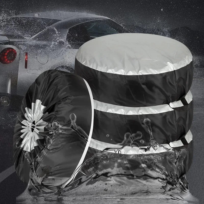 Spare Tire Cover Auto Vehicle Wheel Protector 13-19/19-23inch Case Polyester Car Tyre Storage Bags Cars Wheel Protection Amagi