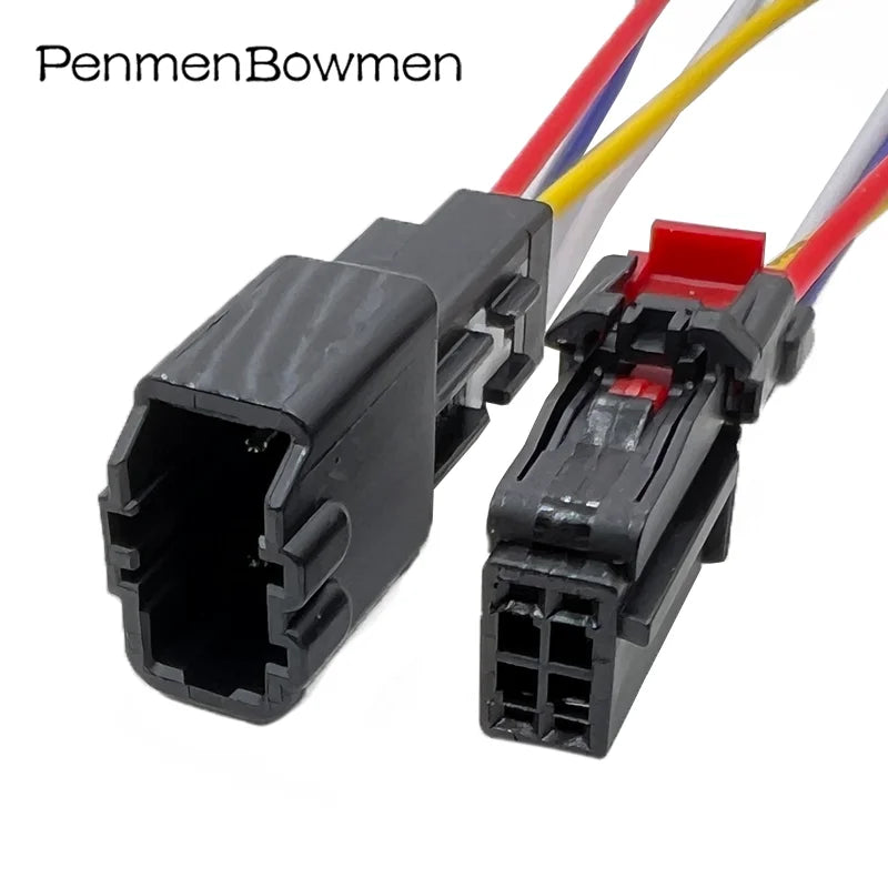 1 Set 4 Pin 0.6mm Auto Ventilation Seat Motor Electrical Cable Connectors Plug Wire Harness 6098-7779 6098-8435