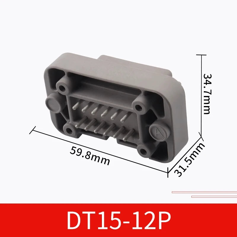 DT13-2P Dechi type automotive waterproof connector DT15-4P PCB panel pin socket plug DT06-6S