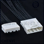 28 Pin Automotive multimedia navigation screen CD host Wire harness Plug Connector Socket 1565380-1 1565377-1 For Toyota Nissan