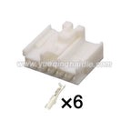 6 Pin Connector Unsealed 2.2mm Male Female Connectors Automotive Wiring Harness Cable Plug for Toyota 7283-1061 90980-10957