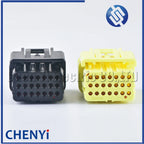 1 set 21 Pin female car Motorcycle scooter ECU ECM PCB connector waterproof plug with Pins 6189-7108 W025-21FAY-B