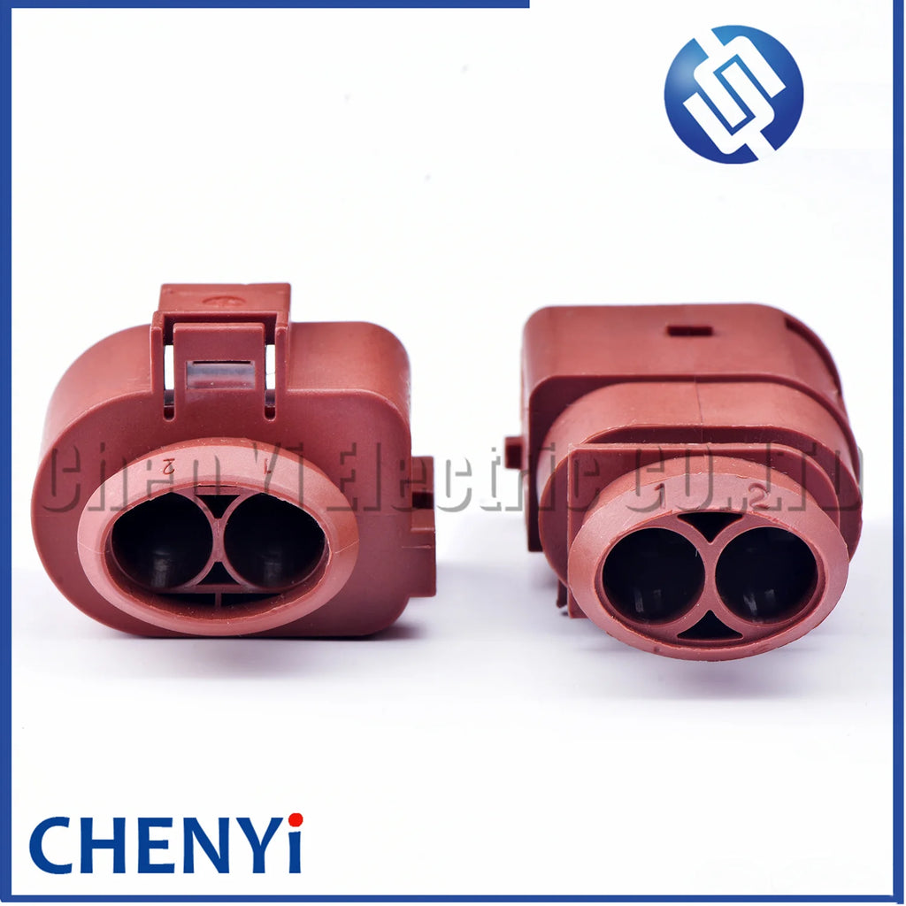 2 Pin 6.3mm series Automotive Waterproof Fan Connector Brake pump plug Socket 3B0973852A 3B0973752A 3B0 973 852A