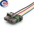 4 Pin Connector Waterproof 2.8mm Female Connectors Motorcycle Electrical Harnesses Wiring Harness 12129565