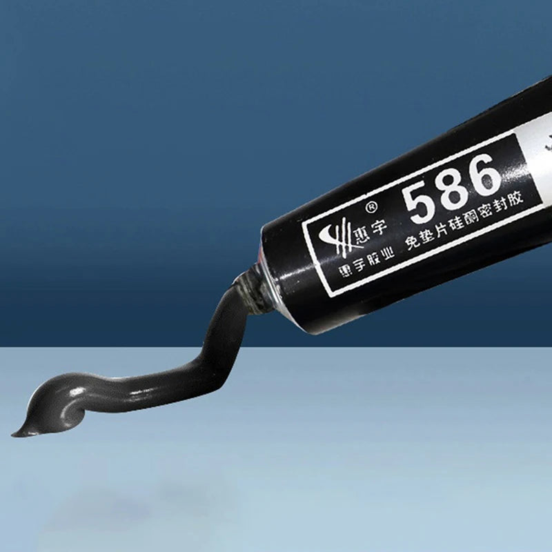 Car Sealant Glue 586 Black Silicone Free-Gasket Automobile Sealant Repairing Glue Adhesive Waterproof Oil Resistance Sealant