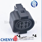 4 Pin female Automotive waterproof connector Car Light Lamp Wire harness Plug 1H0973734 1H0 973 734