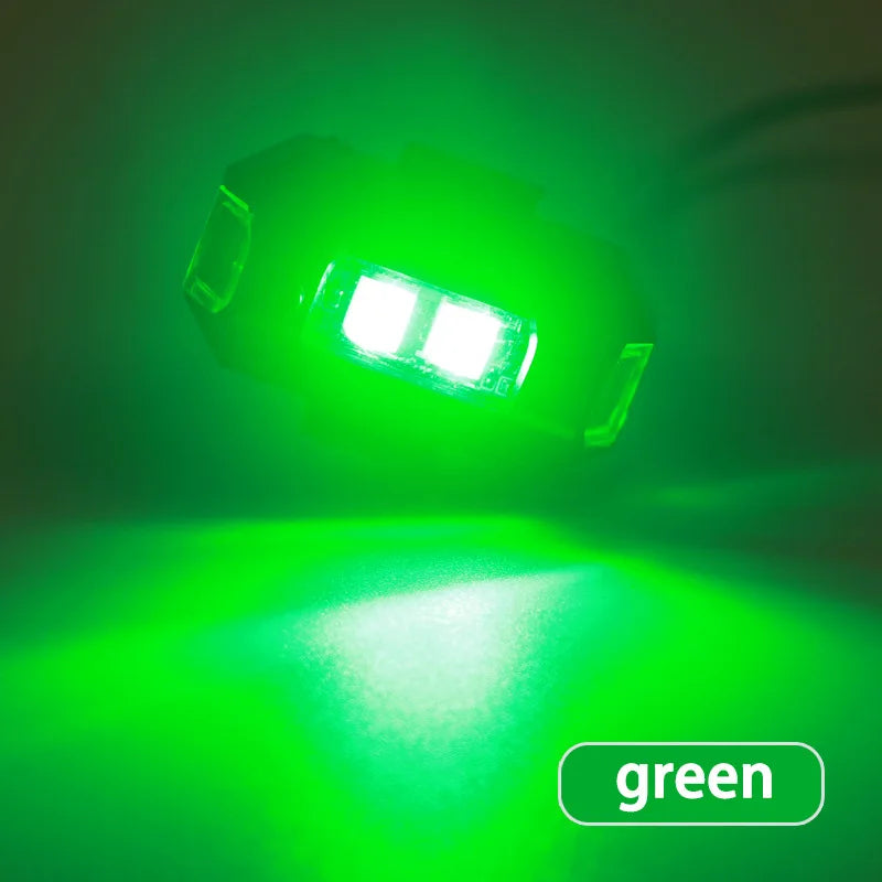 New LED Anti-collision Warning Light RC Drone Flash LED Position Light Motorcycle Turn Signal Indicator 7 Colors Strobe Light