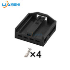 1719093-1 is suitable for automotive connectors, BMW ambient lighting wiring harness plug, 4P black with terminals