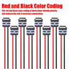 Waterproof USB-C Female Socket – 2-Pin 3A Black Wire Fast Charging Connector 6–12cm
