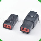 2-Pin Connector Connector series Black Automotive waterproof connector DTP06-2S DTP04-2P