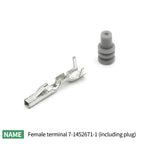 5/10/100 Sets 2P/3P/4P/5P/6P1-1718645-1 1-1670916-1TE type wiring harness connector reversing radar plug waterproof connector
