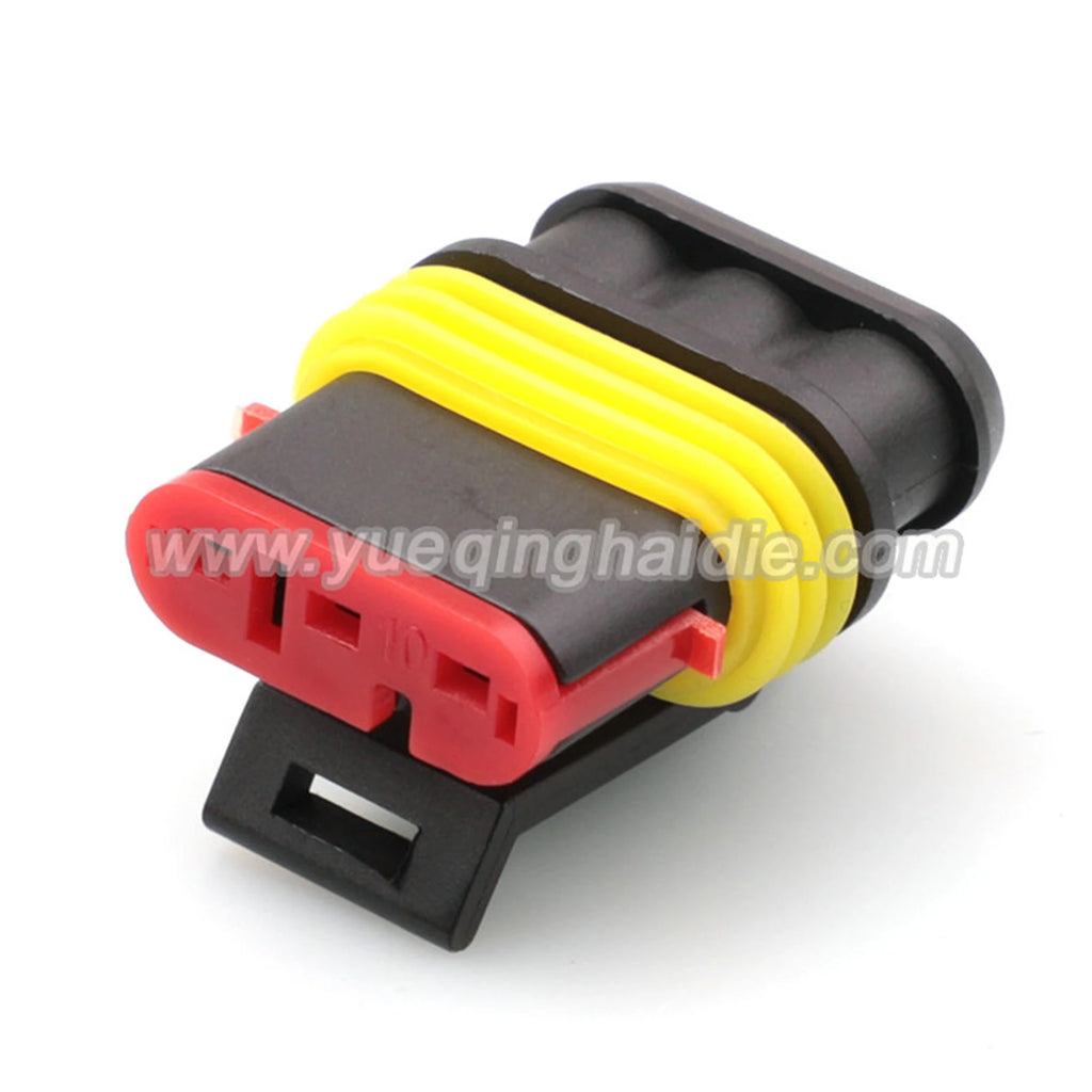 AMP 3Pin ConnectorS Waterproof 1.8mm Male Female Connector Automotive Wiring Harness Cable Socket 282105-1 282087-1