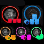 Luminous Car Tire Valve Cap 20/1PCS Fluorescent Night Glowing Decor Motorcycle Bike Wheel Nozzle Dustproof Tyre Valve Stem Caps
