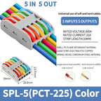 SPL-42/62/63/82/93 3/2-in 8/6/4-out Fast Wiring Terminal Multi-functional Parallel and Branch Docking Terminal Wire Connector