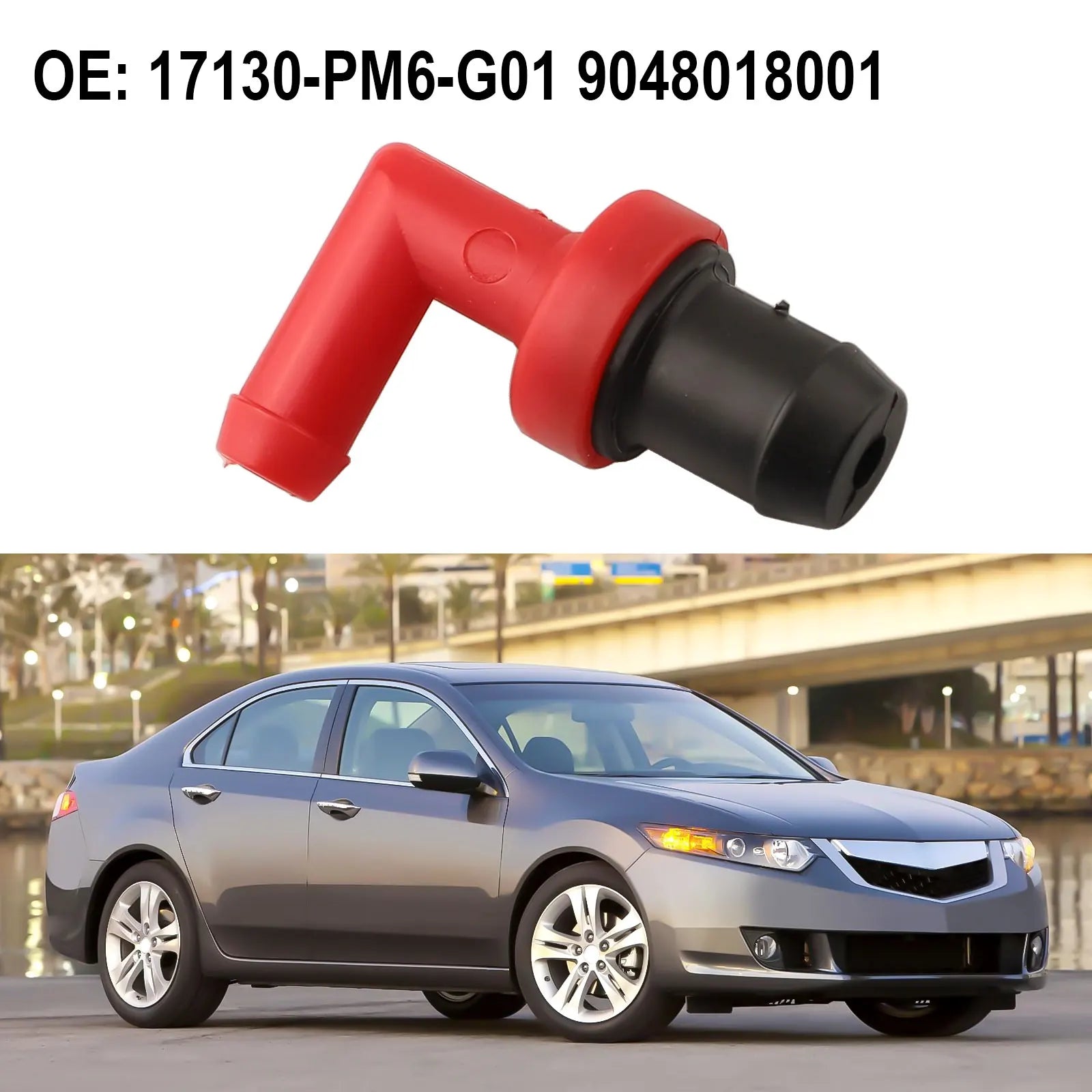 Crankcase Ventilation PCV Valve For Honda For Acura Integra B16 B18 B18C Red PCV Valve 17130-PM6-G01 Car Accessories