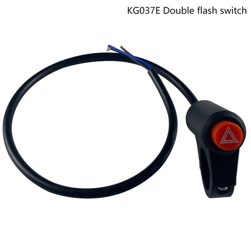 1PC Motorcycle Switch Hazard Light Switch Button Electric Vehicle Double Flash Warning Emergency Lamp Signal Flasher