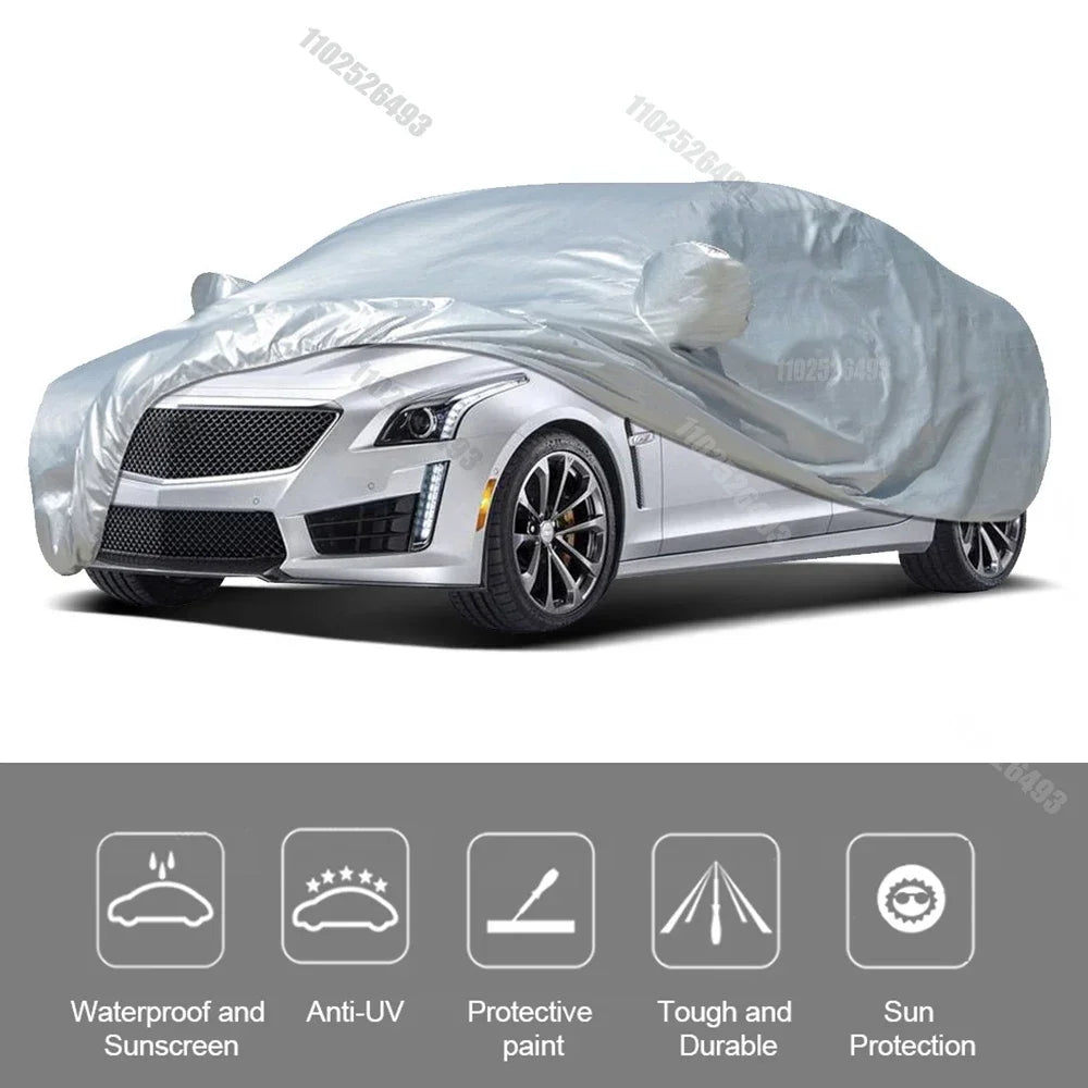 Car Covers Waterproof Auto Sun Full Cover Protector Universal Fit For SUV Sedan 6 Size Snow Dust Rain Snowproof Car Amagi