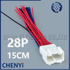 28 Pin Automotive connector Car rearview mirror switch harness plug 90980-12330 For Toyota Auris Lexus