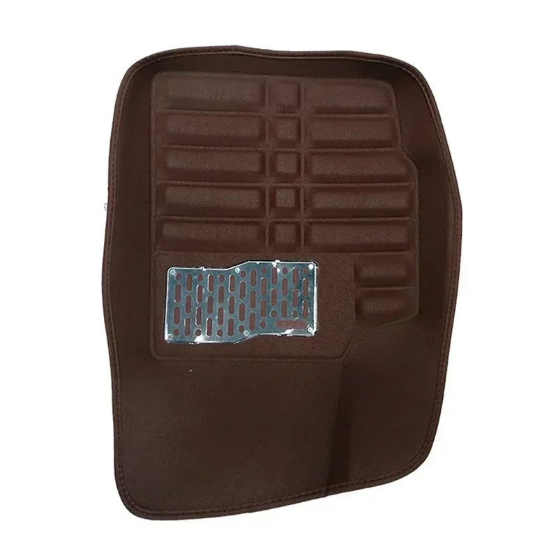 NEW Luxury Leather Car Floor Mats For Universality Foot Coche Accessories Carpets Waterproof Anti Dirty Amagi