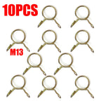 20/10Pcs Spring Hoop Hose Clamp Zinc Plated Pipe Clip Fuel Tube Water Pipe Air Tubing Fixed Clip Assortment Kit Home Hardware