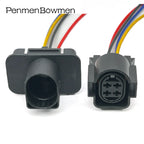 1 Set 4 Pin Auto 3.5mm Light Lamp Electrical Cable Connectors Female Male Wire Harness Plug For 1H0973734