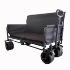 Collapsible Folding Utility Beach Cart Wagon Heavy Duty Large Capacity Fold Wagon Ourdoor Trolley Portable Garden Camping Cart