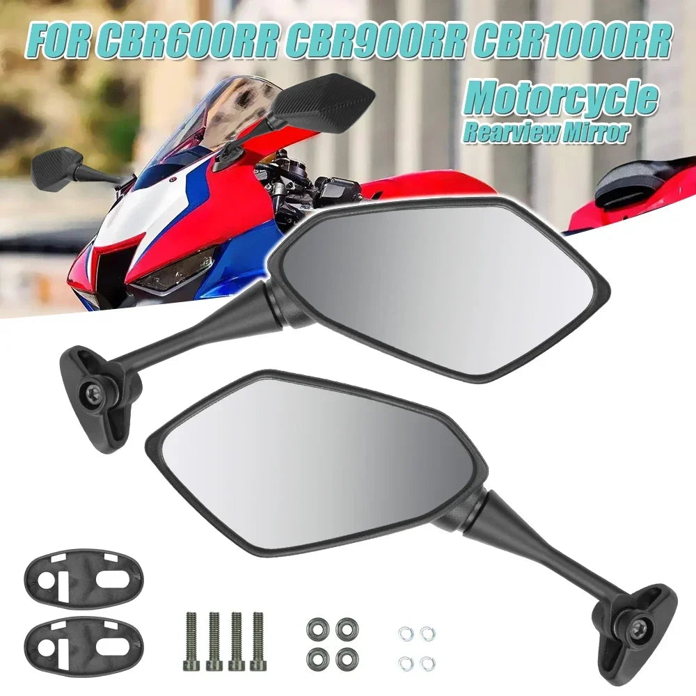 360° Rotating Wide Angle Bicycle Mirror Impact Resistant with Extra Large View Surface Seamless Handlebar Mount Bike amagi