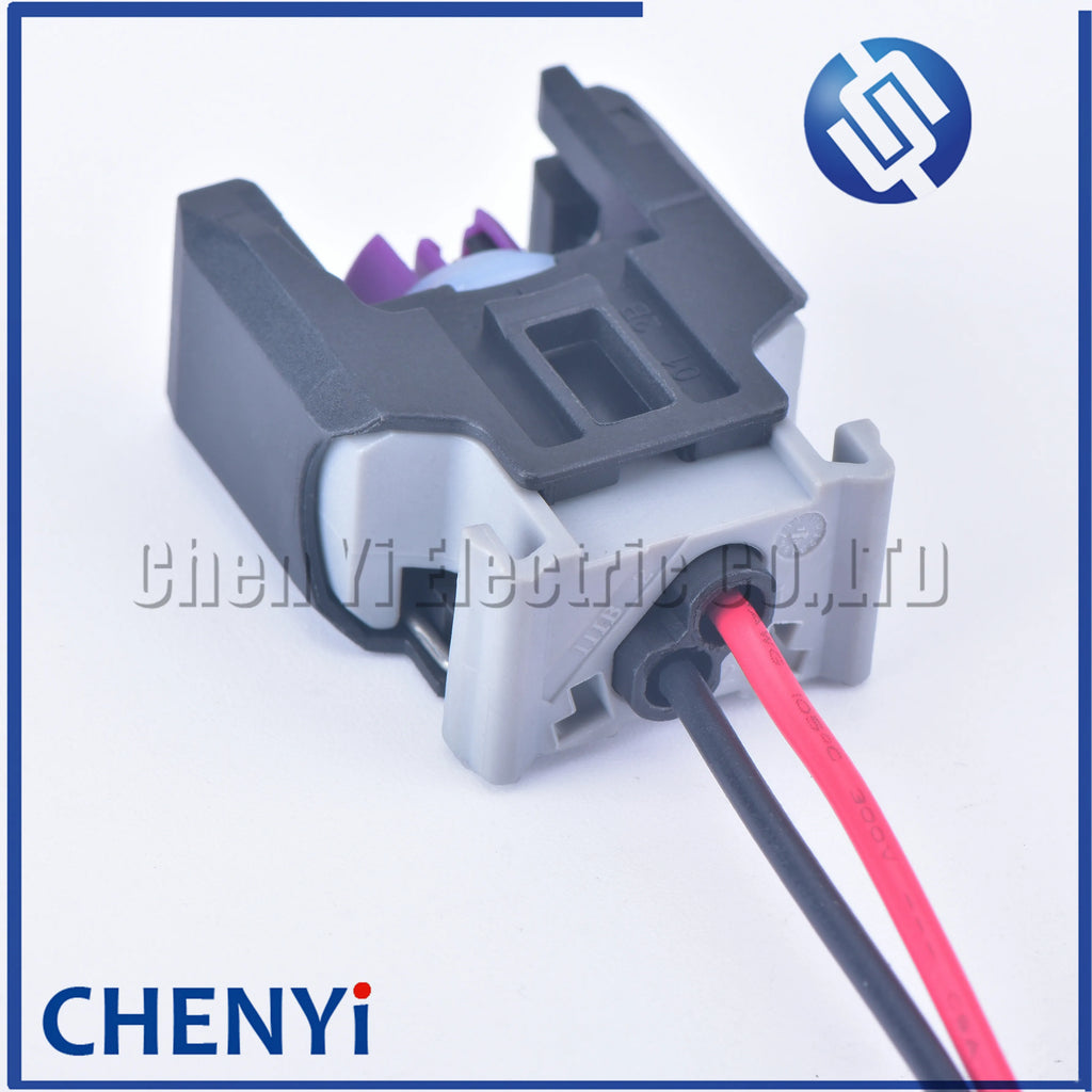 2 Pin sealed EFI diesel common rail engine H5H6 injector nozzle connector plug For Buick The Great Wall 13816706 with wire