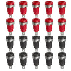 20PCS 4mm Banana Socket 32A Panel Mount Female Connectors, Insulated Safety Binding Post Jacks, 5 Colors for DIY Projects