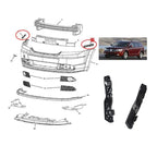 2Pcs Car Front Left Right Bumper Cover Bar Support Bracket RH+LH Front Bumper Support Bracket For Dodge Journey 2009-2017