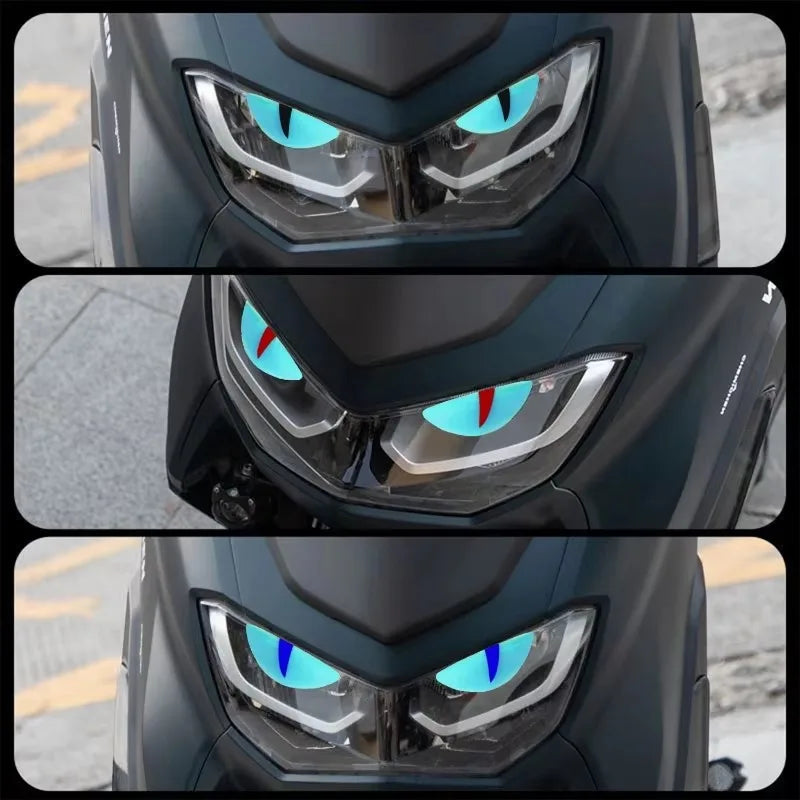 Funny Luminous Sticker Motorcycle Headlight Scooter Stickers for Vespa 300 GTS Accessories PX Sprint Primavera LX 125 50 Special