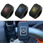 Motorcycle Modified Switch Waterproof Button with LED Light Headlight Horn Control ON OFF Buttton Handlebar Mount Accessories