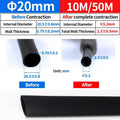 5Meter 4:1 Heat Shrink Tube with Glue Thermoretractile Heat Shrinkable Tubing Dual Wall Heat Shrink Tubing 4 6 8 12 16 20 24 32