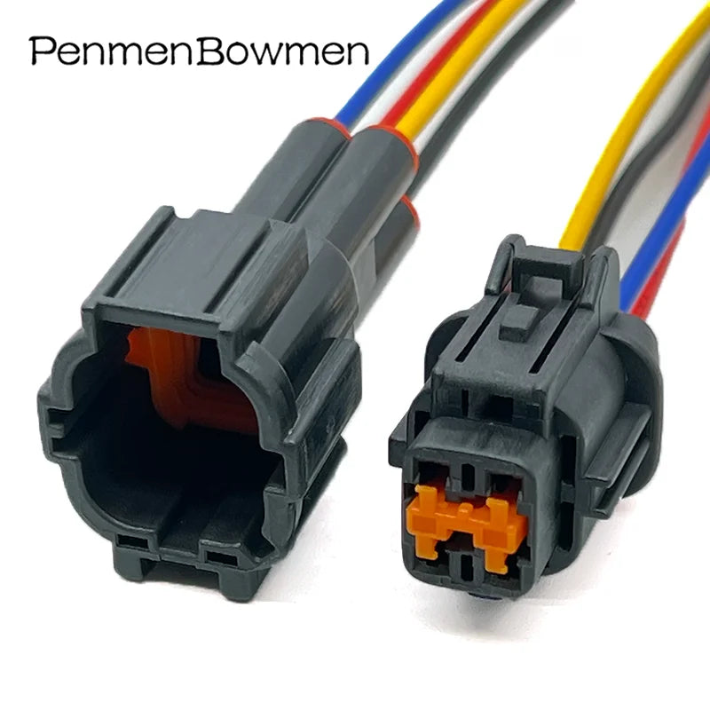 4 Pin Car Waterjet Motor Oxygen Plug Wire Harness Auto Waterproof Electrical Connector for Nissan PB291-04027 6185-1169