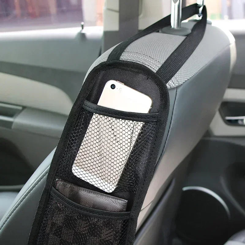 Car Seat Side Organizer, Automobile Seat Storage Hanging Bag, Truck Multi-Pocket Drink Holder, Mesh Pocket Car Seat Phone Amagi