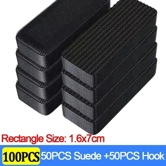 Double Sided Carpet Fixing Sticker Self Adhesive Car Carpet Fixed Patch Fastener Sheets Sofa Floor Foot Mats Anti Skid Grippers