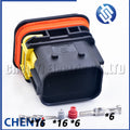 22 Pin ECU Connector Black Waterproof Plug 1-1823449-1 1-1823661-1 1-1823440-3 1-1823441-3 1355233-3 1823442-1 With Pins or lid