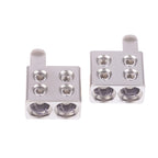 1 Pair Car Audio Splitter Wire Power Supply Terminal Audio Amplifier Dual 1/0 Gauge To 1/0 Gauge Amp Input Reducers Discharge