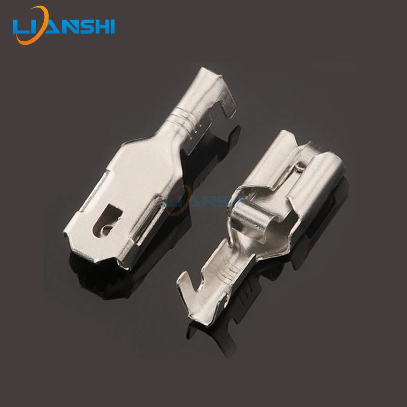 100pcs 6.3 self-locking spring locking female terminals 927854-6 plug-in type automotive terminal DJ624-D6.3B