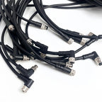 2m M8 Sensor Connector Cable, Straight & Right Angle Options, Male/Female, 3/4/5/6/8 Pin, Waterproof Molded Plug for Industry