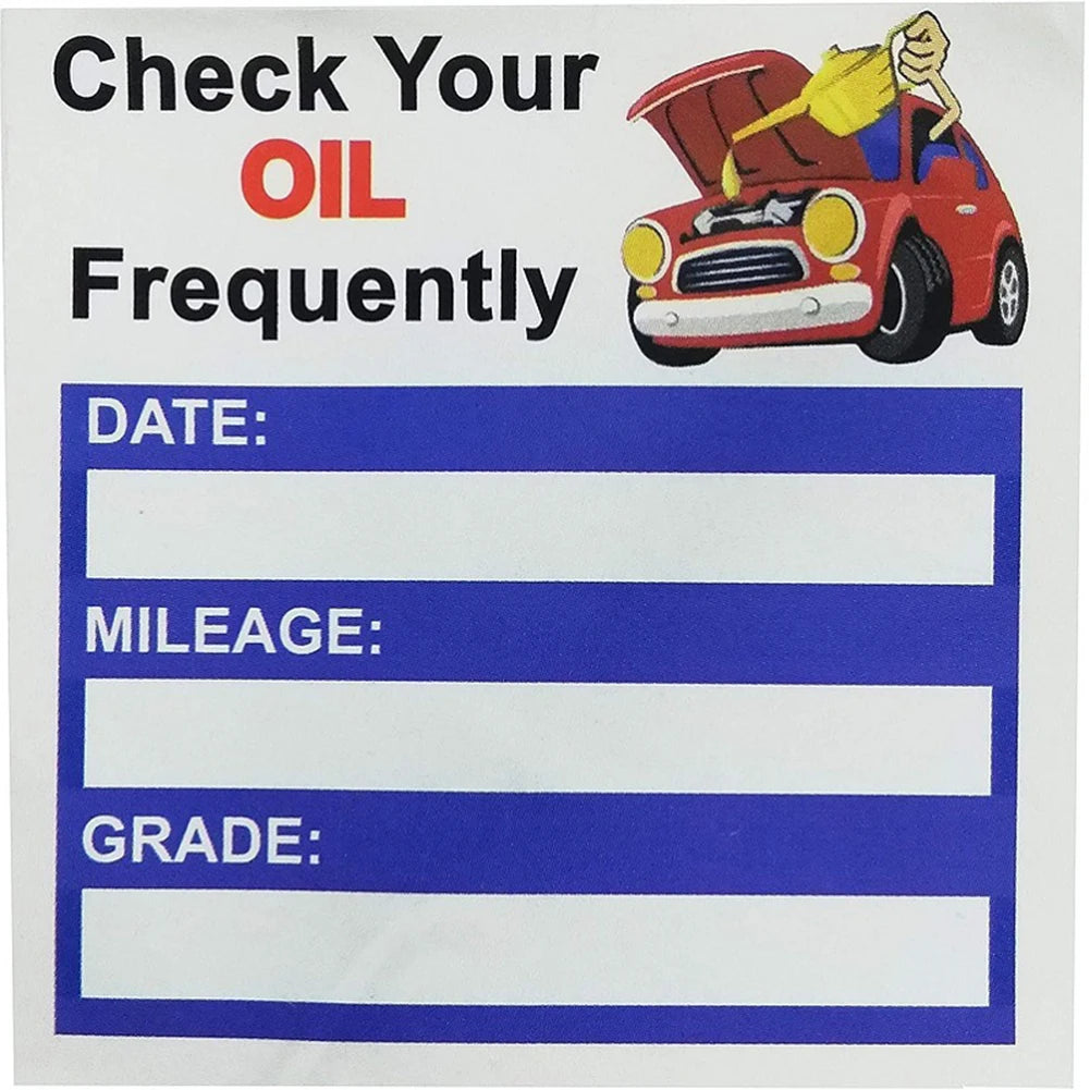 150PCS Car Maintenance Reminder Stickers Easy Oil Change Tracking Solution Auto Windscreen Labels Interior Maintenance Stickers