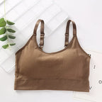 Breathable Sports Bras Women Hollow Out Padded Sports Bra Top Plus Size Gym Running Fitness Yog Sports Seamless Fitness Amagi