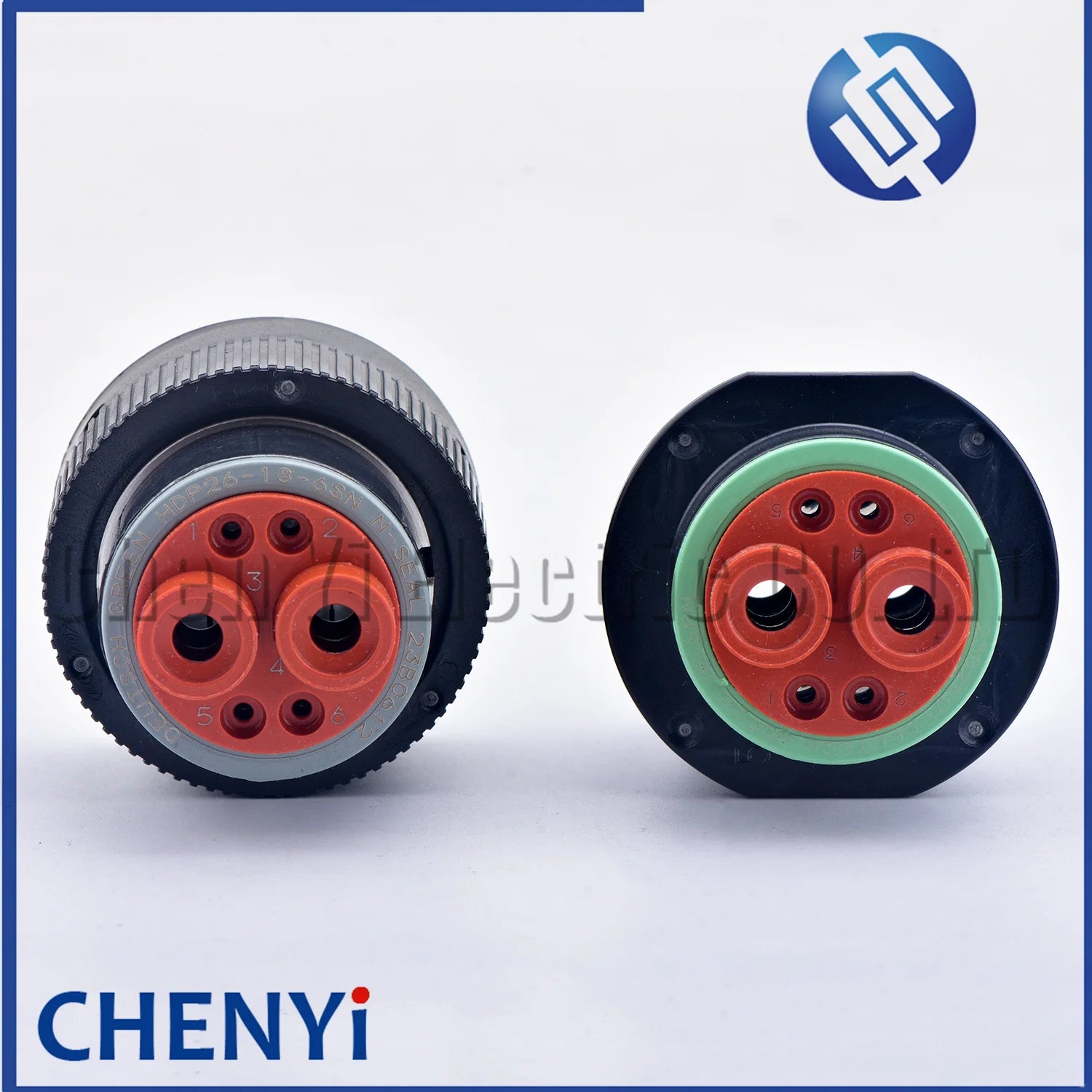 6 Pin connector Cavities HDP26-18-6SN HDP24-18-6PN automotive waterproof plug With Pins For Deutsch HDP series 6