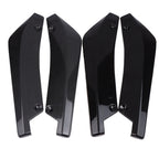 1Pair Carbon Fiber Winglets Side Skirt Extension Car Front Rear Bumper Strip Lip Spoiler Diffuser Splitter Scratch Protector