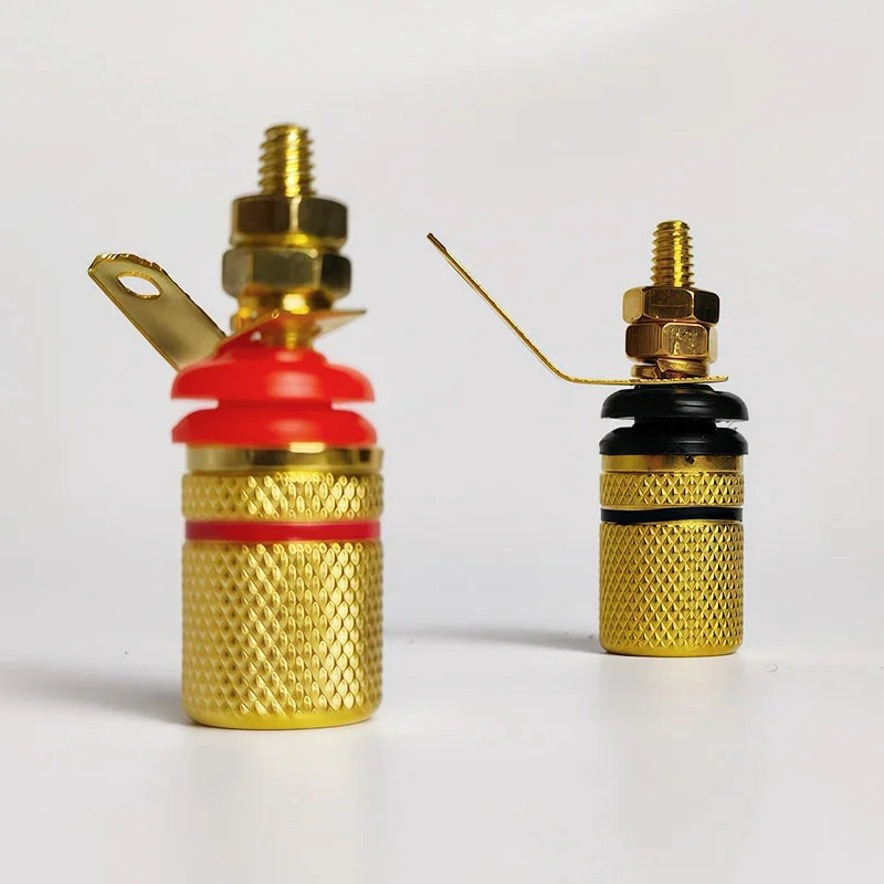 10/20/40PCS 307-Type Gold-Plated Binding Posts, 4mm Banana Sockets for Speaker & Amplifier Panel Mount, High-Current Terminals