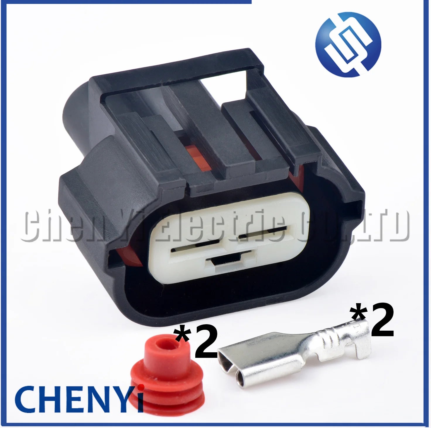 2 Pin female Automotive waterproof connector Fan electronic fan plug Wire harness plug 344081-1 For Nissan Subaru