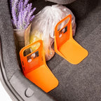 2pc Car Back Auto Trunk Fixed Rack Holder Stand Shake-proof Organizer Fence Storage Adjustable Distance Storage Box Fixer Amagi