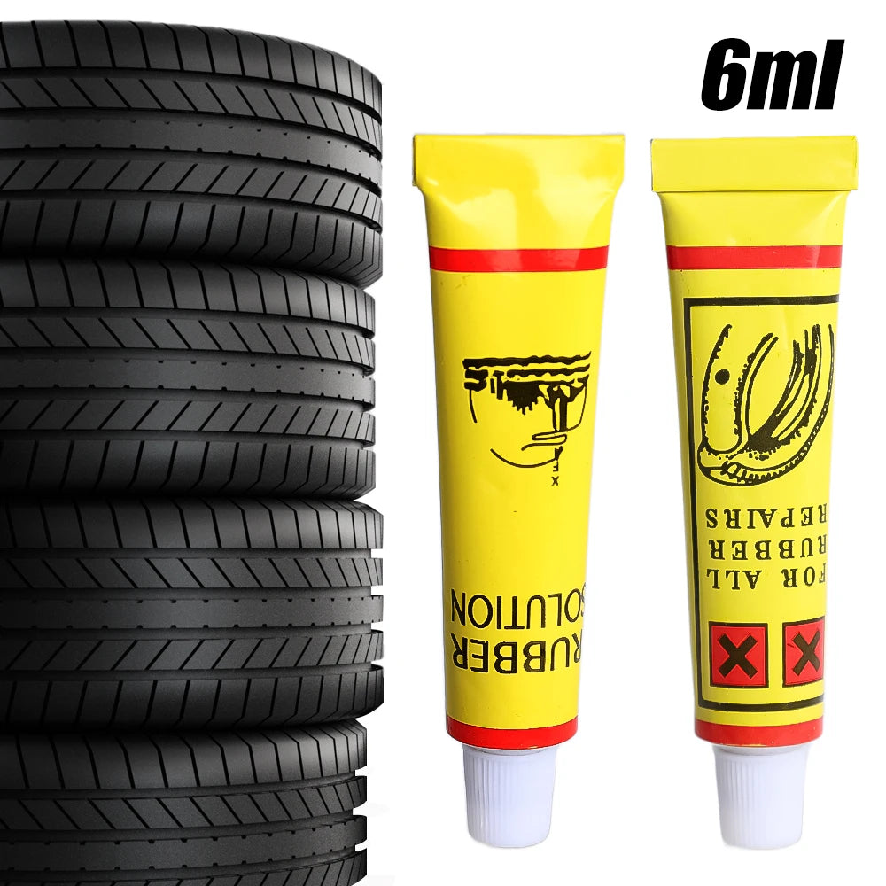 Tire Tyre Repairing Glue Universal Car Motorcycle Bike Wheel Repairing Inner Tube Puncture Rubber Glue Tools Auto Accessories