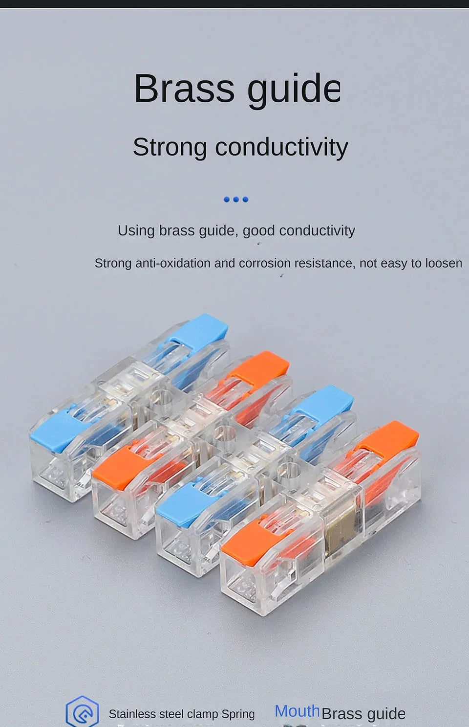 2-12 Pin Screw Fixation Quick Press Electrical Docking Terminal | Compact Push-in Wire Connector Terminal Block