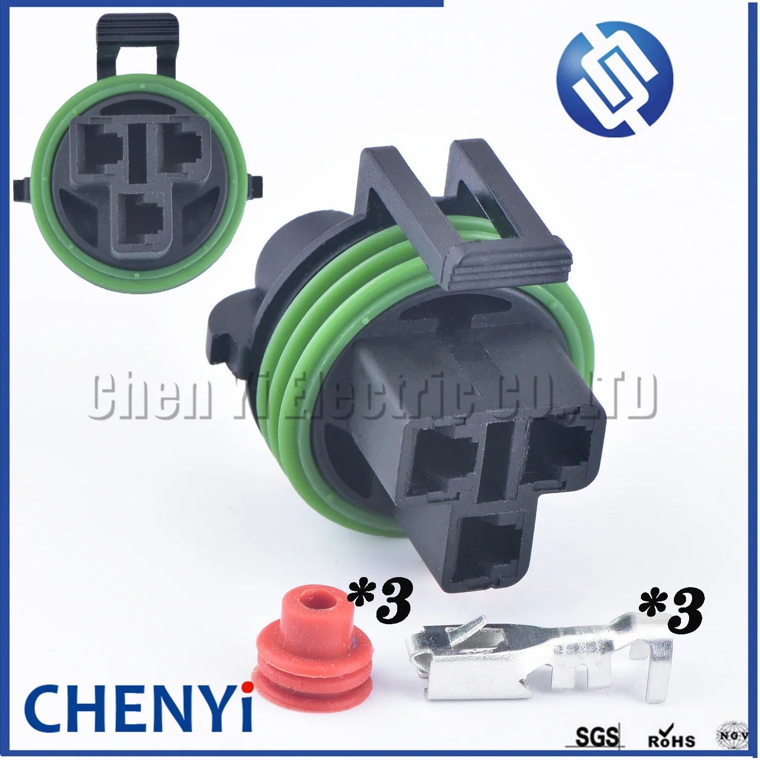 3 Pin female 4.8mm series automotive waterproof  Sensor Connector plug 12131592 for Ford Buick Chevrolet